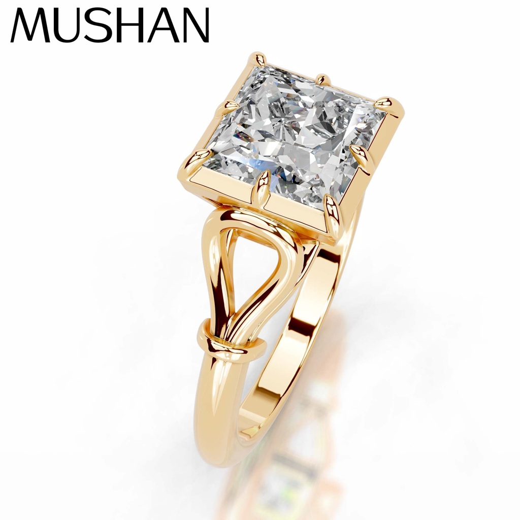 Moissanite Ring - MUSHAN Custom Jewelry 925 Sterling Silver