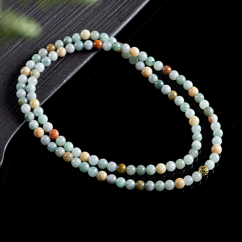 Jewelry & Watches Store - Burmese Jadeite Beads Bracelet Necklace Real
