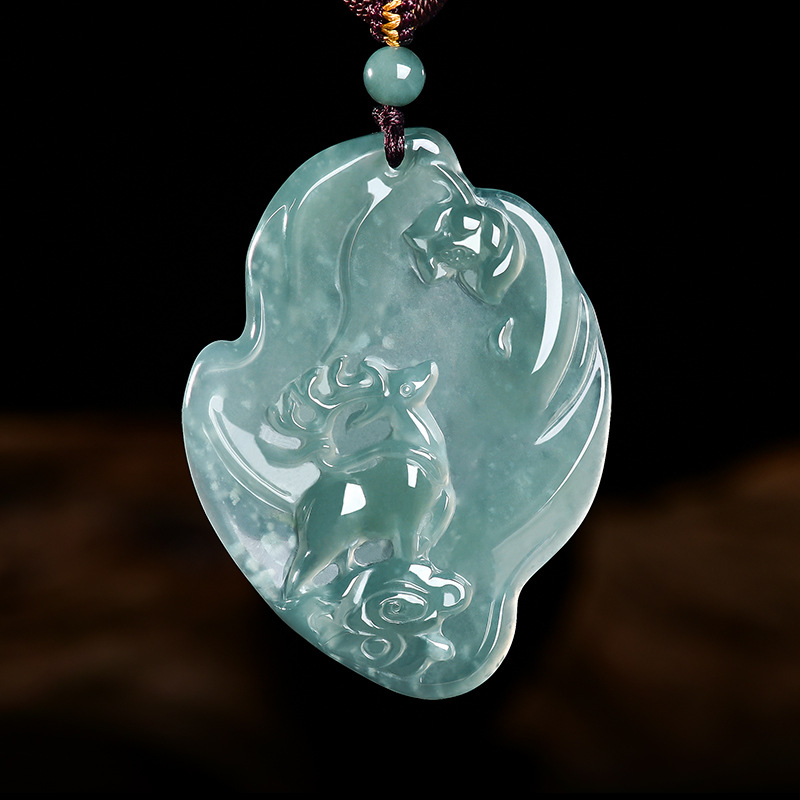 Jewelry & Watches Store - Real Natural Emerald Jade Blue Water
