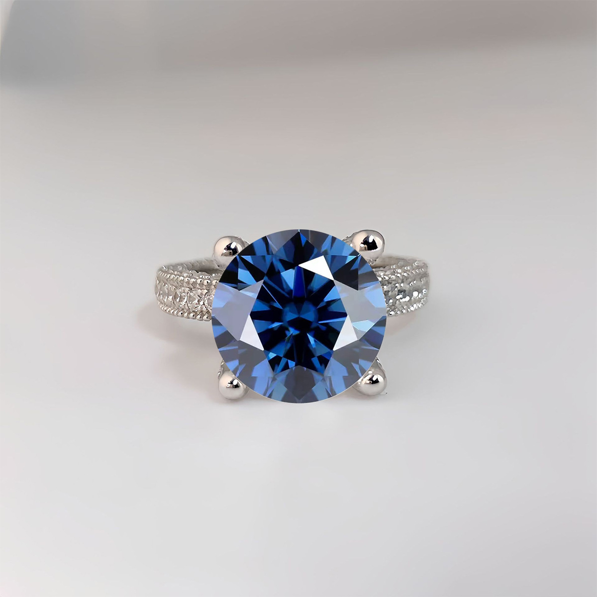 5 Carat Real Moissanite Diamon - Moissanite Ring 评论和价格