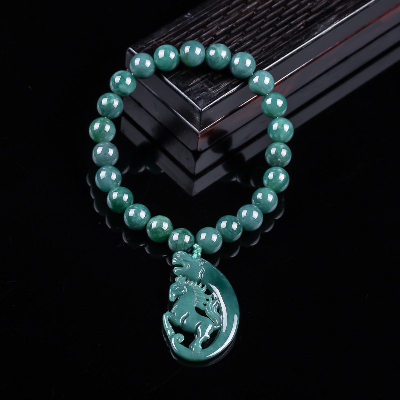Natural Jadeite Blue Water Zod - Jewelry & Watches Store 评论和价格