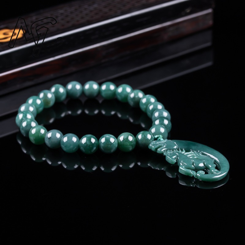 Natural Jadeite Blue Water Zod - Jewelry & Watches Store 评论和价格
