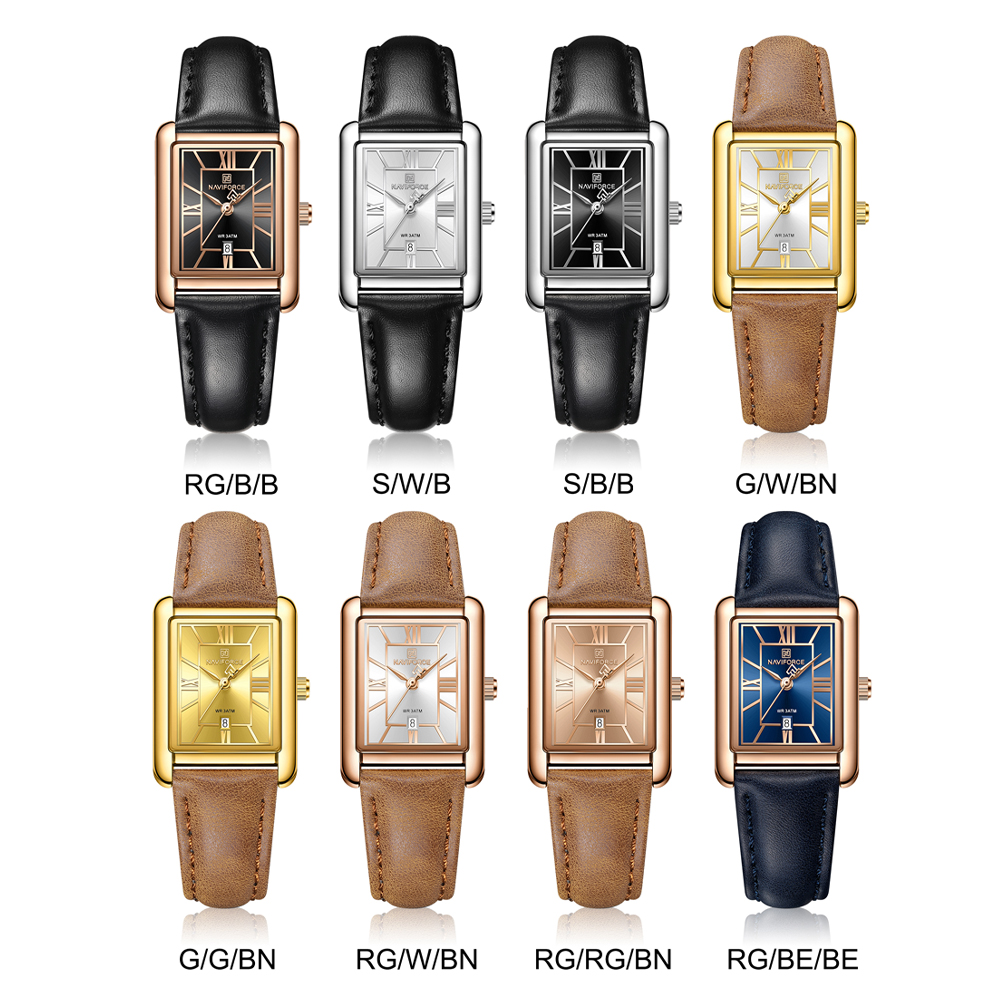 NAVIFORCE Women's Elegant Rect - Jewelry Watches For Ladies 评论和价格