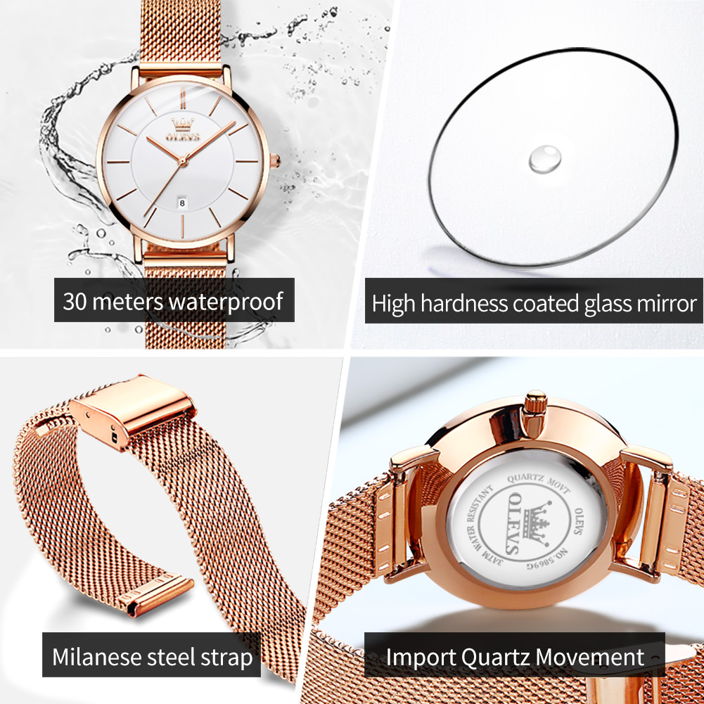 OLEVS Woman Watch 5869 Elegant - Jewellery Watch 评论和价格