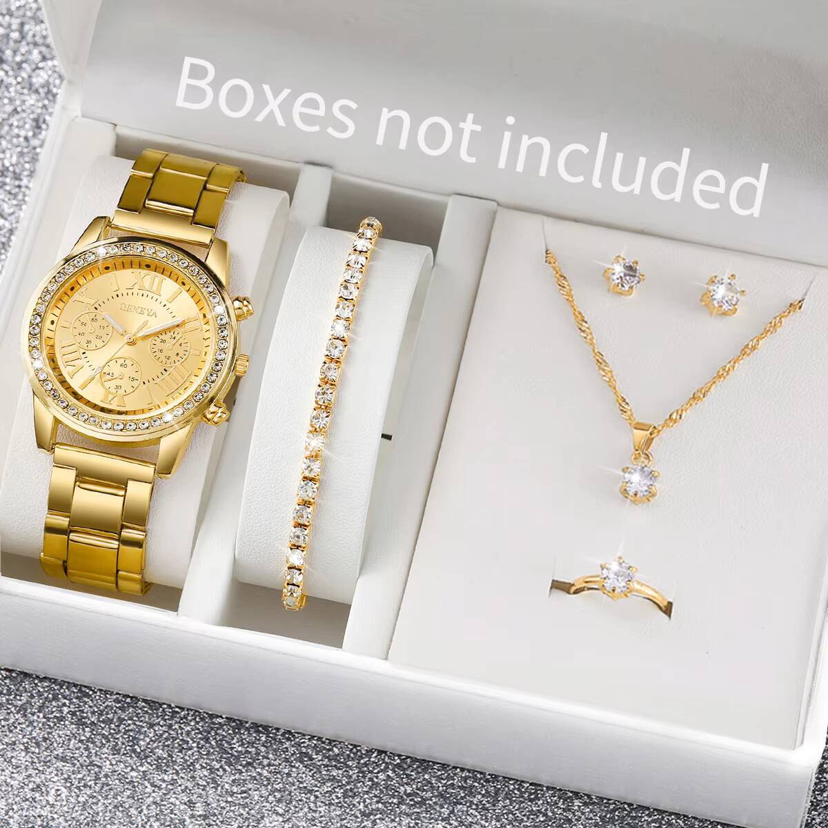 6PCS/Set Fashion Rhinestone Wo - Jewelry Watches Women 评论和价格