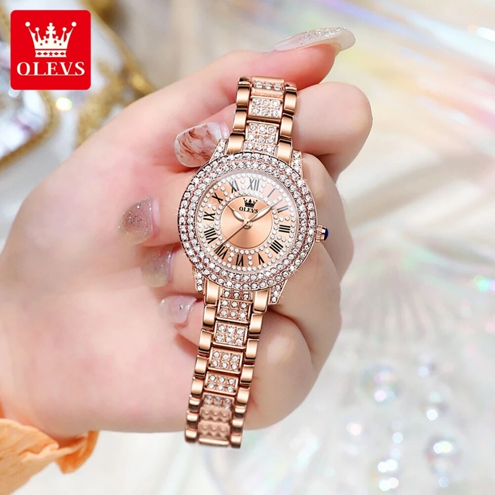 OLEVS 9943 Luxury All Diamond  - Jewelry Diamond Watches 评论和价格