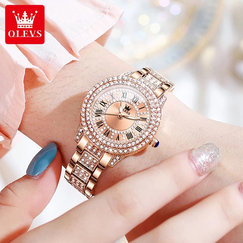 OLEVS 9943 Luxury All Diamond  - Jewelry Diamond Watches 评论和价格