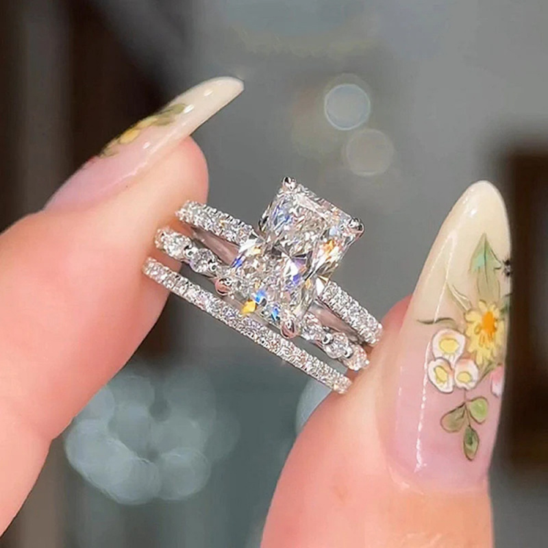 Gold Plated Coppers925Sterling - Moissanite Ring 评论和价格