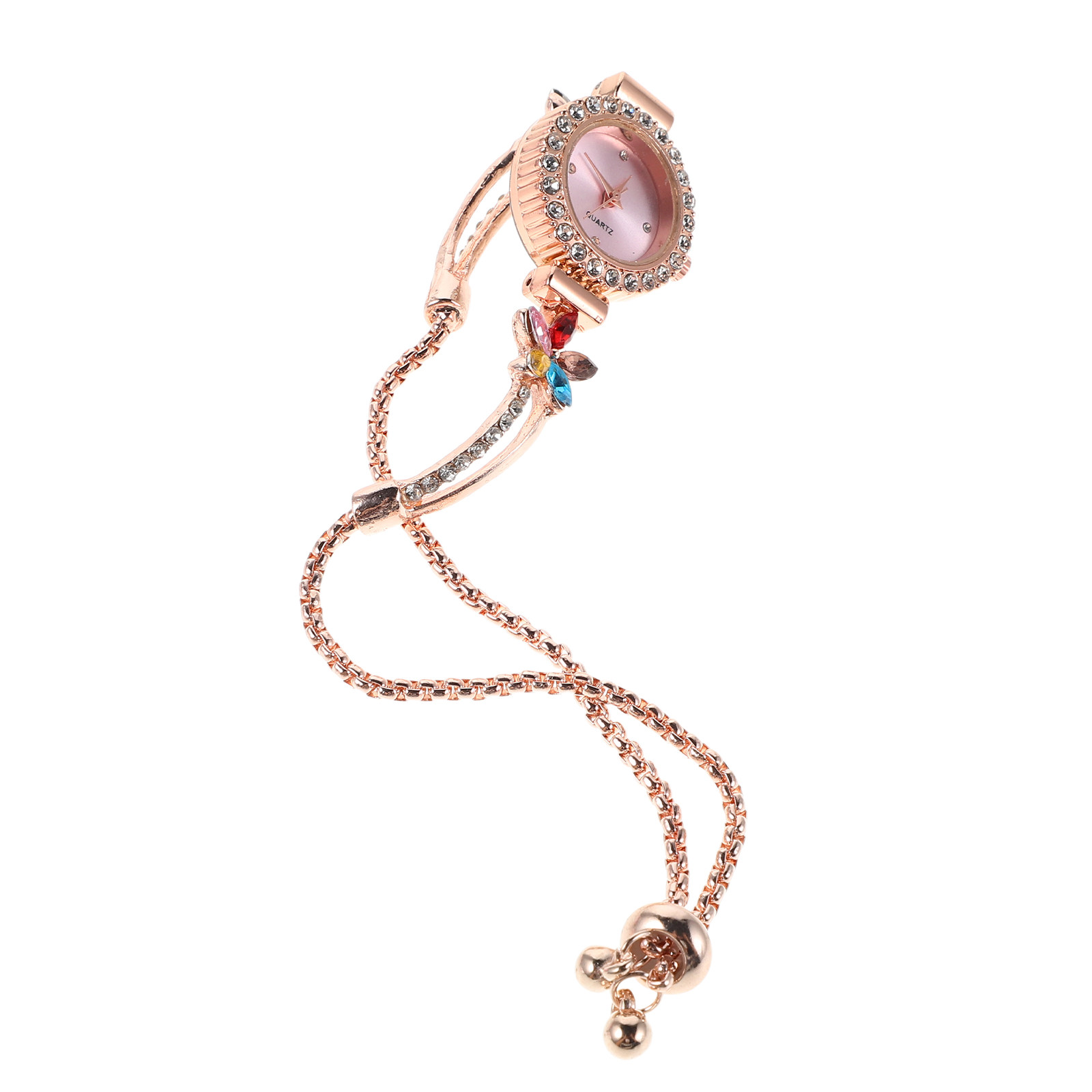 Women's Quartz Floral Rhinesto - Jewels In Quartz Watches 评论和价格