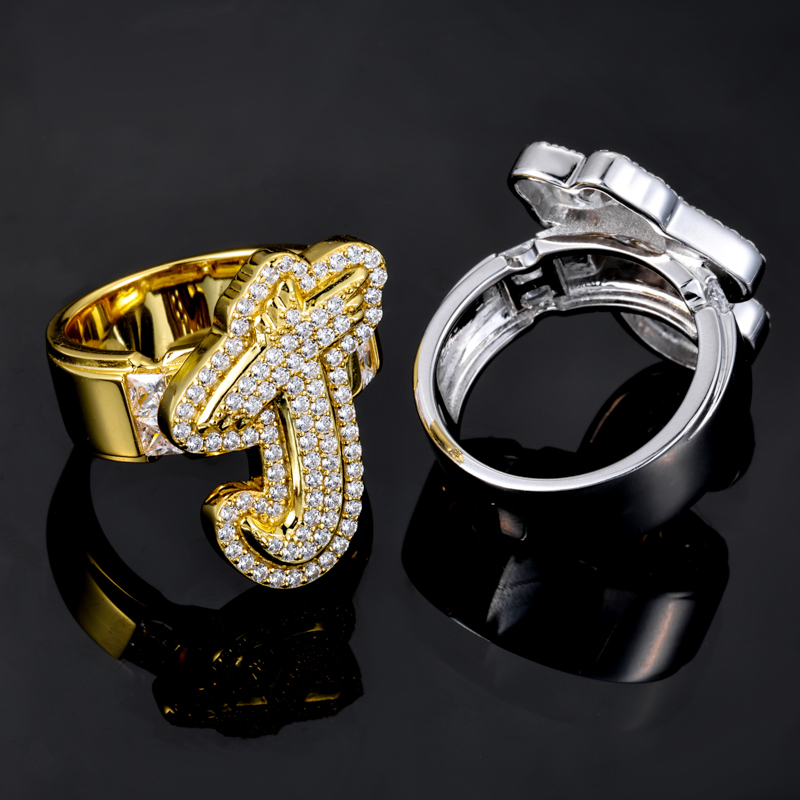 TUHE Iced Out Moissanite Custo - Moissanite Ring 评论和价格