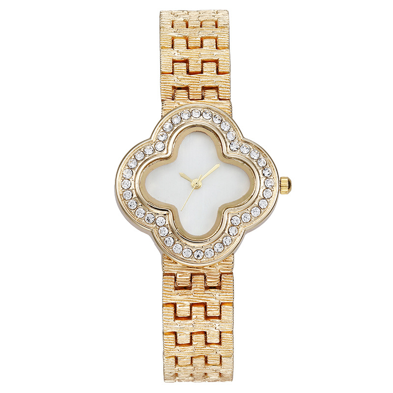 Women's Quartz Watch Four-Leaf - Jewelry Diamond Watches 评论和价格