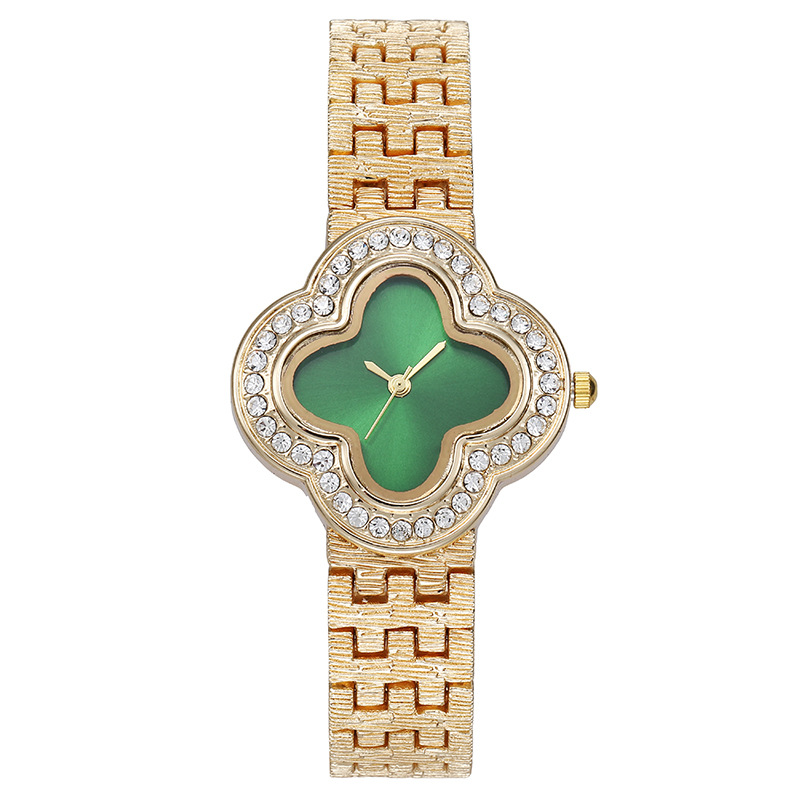 Women's Quartz Watch Four-Leaf - Jewelry Diamond Watches 评论和价格