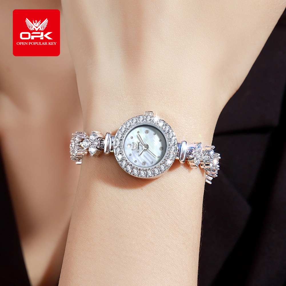 OPK 6057 Full Diamond Quartz W - Jewelry Diamond Watches 评论和价格