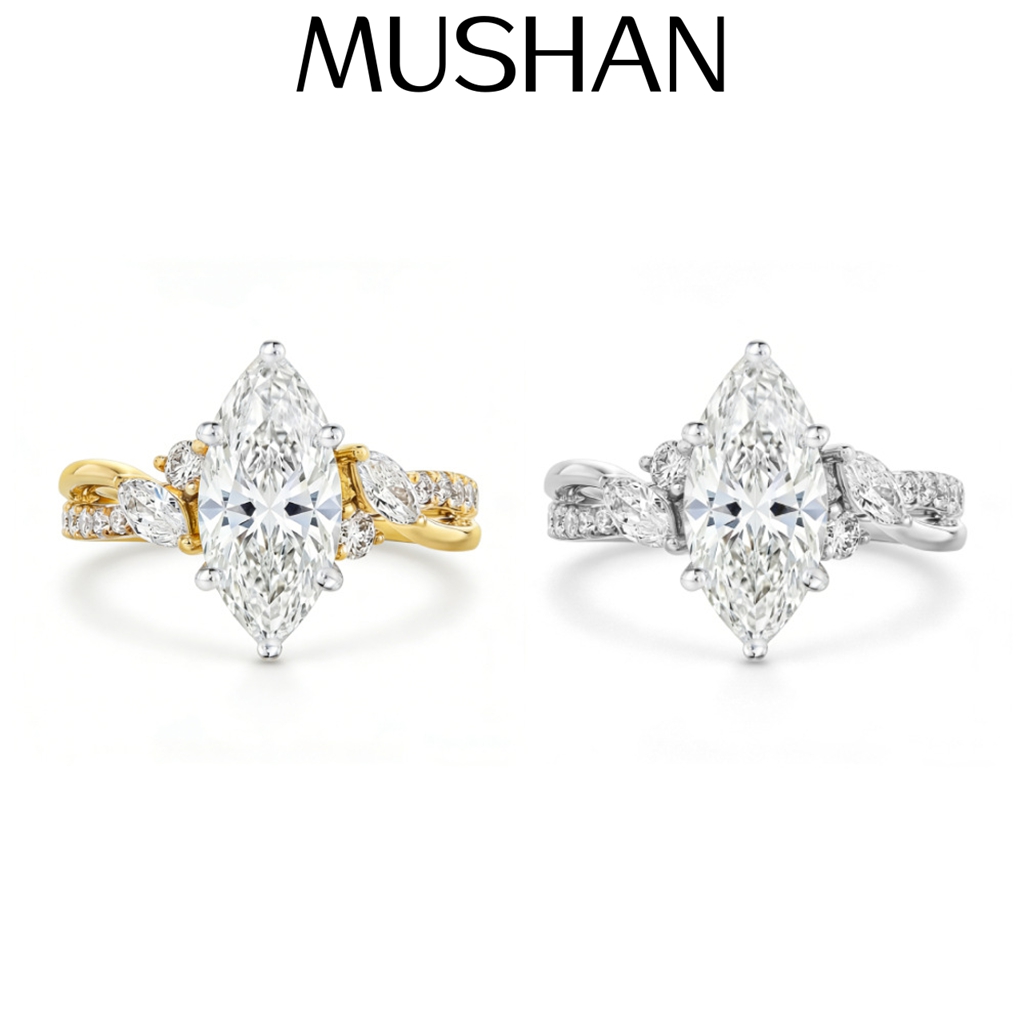 MUSHAN Custom Jewelry 925 Ster - Moissanite Ring 评论和价格