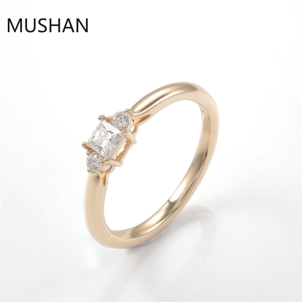 MUSHAN Luxury Custom 14K 18K G - Moissanite Ring 评论和价格