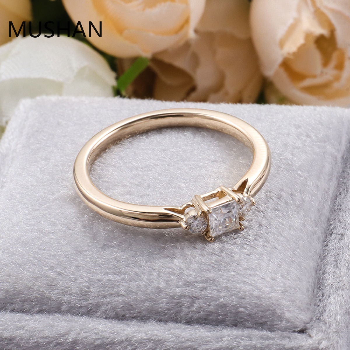 MUSHAN Luxury Custom 14K 18K G - Moissanite Ring 评论和价格