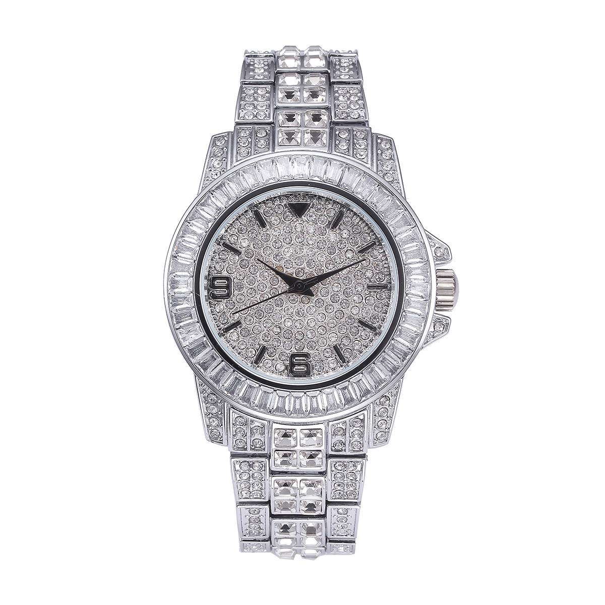 Luxury Full Stone Quartz Watch - Jewelry Watches Women 评论和价格