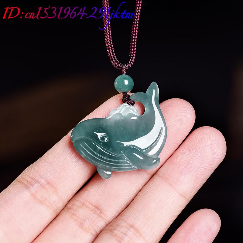 Natural Burmese Jadeite Whale  - Jewelry & Watches Store 评论和价格