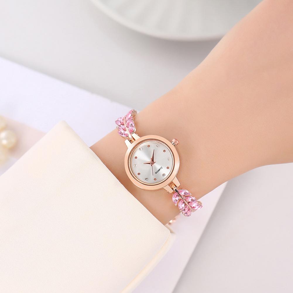 2.3cm Women Rhinestone Bracele - Jewelry Watches For Ladies 评论和价格