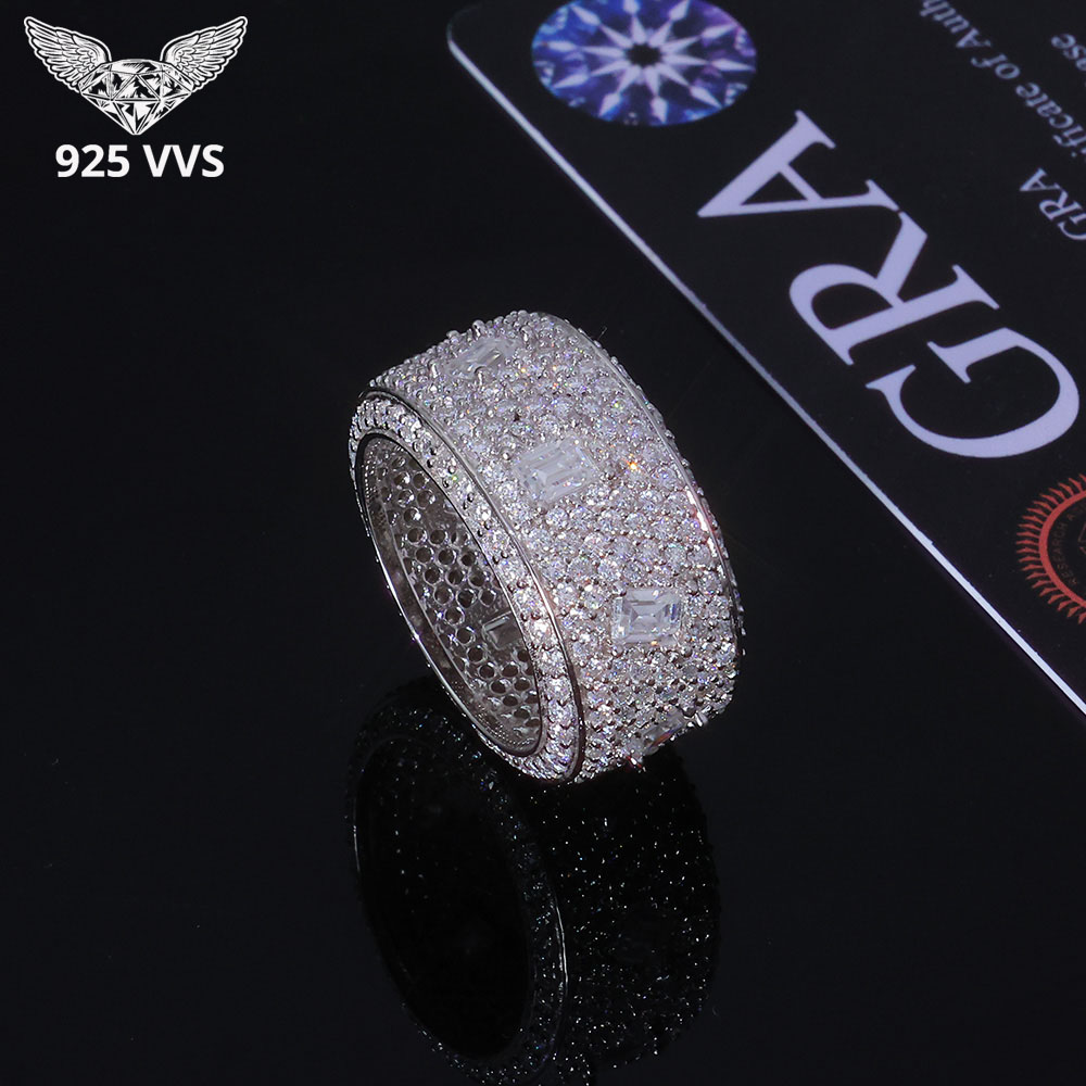 925 VVS Moissanite Ring Hip Ho - Moissanite Ring 评论和价格