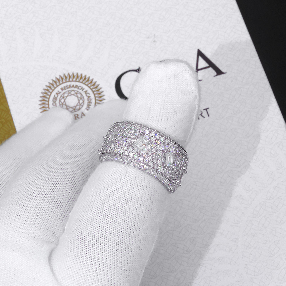 925 VVS Moissanite Ring Hip Ho - Moissanite Ring 评论和价格