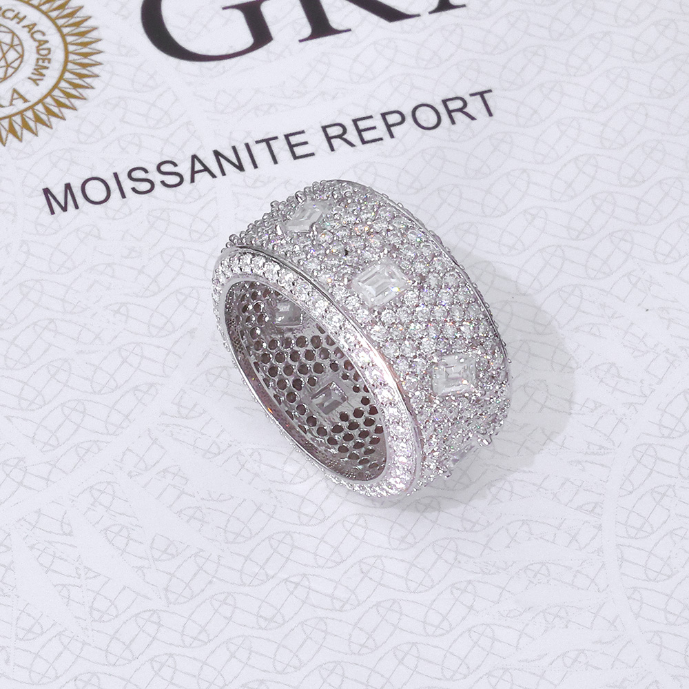 925 VVS Moissanite Ring Hip Ho - Moissanite Ring 评论和价格