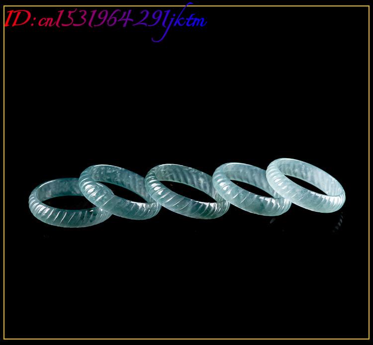 Blue Real Burmese Jadeite Ring - Jewelry & Watches Store 评论和价格