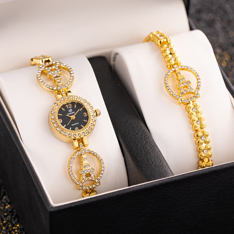 2pcs Luxury Diamond Bracelet W - Jewelry Diamond Watches 评论和价格