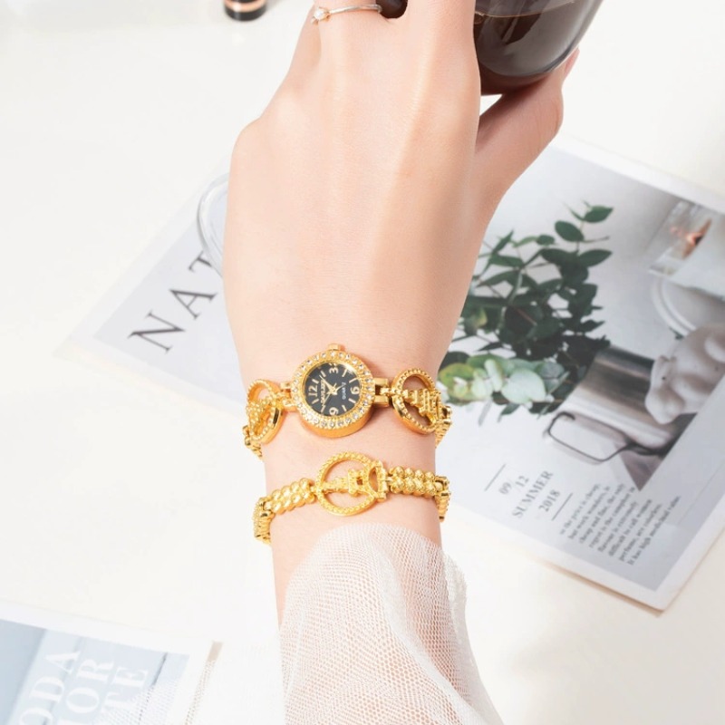 2pcs Luxury Diamond Bracelet W - Jewelry Diamond Watches 评论和价格