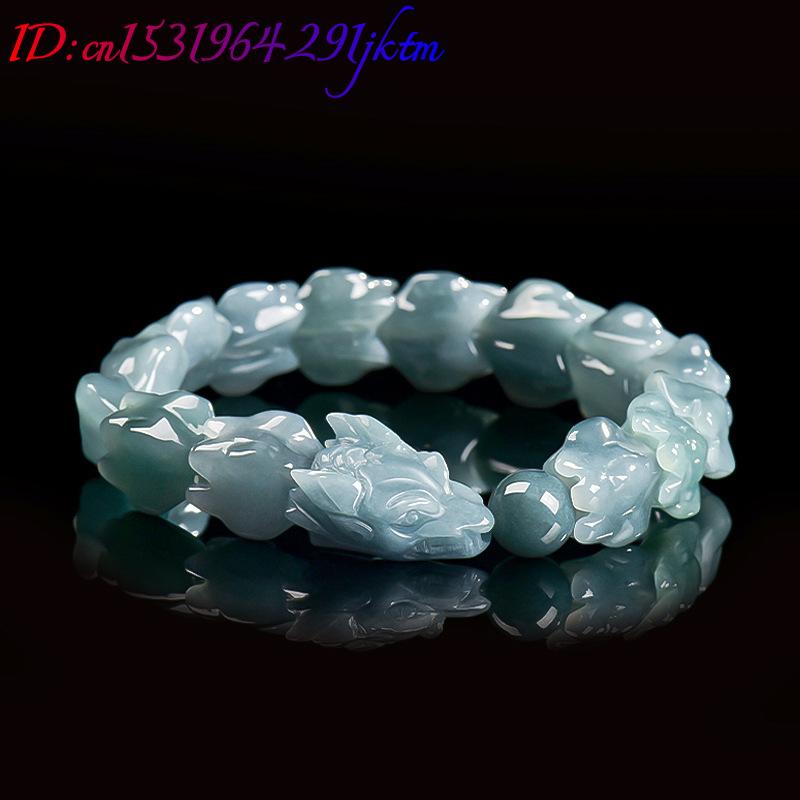 Blue Burmese Jadeite Dragon Br - Jewelry & Watches Store 评论和价格