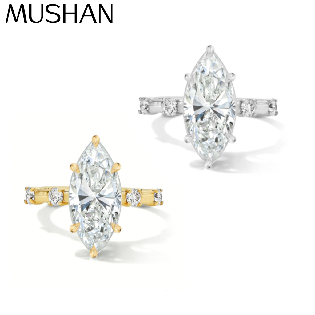 MUSHAN Custom Jewelry 925 Ster - Moissanite Ring 评论和价格