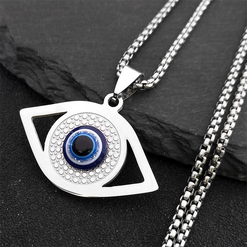 Islam Hamsa Evil Blue Eye Neck - Jewelry & Watches Company 评论和价格