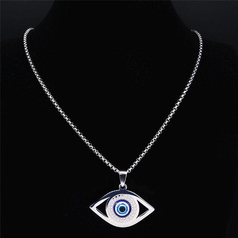 Islam Hamsa Evil Blue Eye Neck - Jewelry & Watches Company 评论和价格