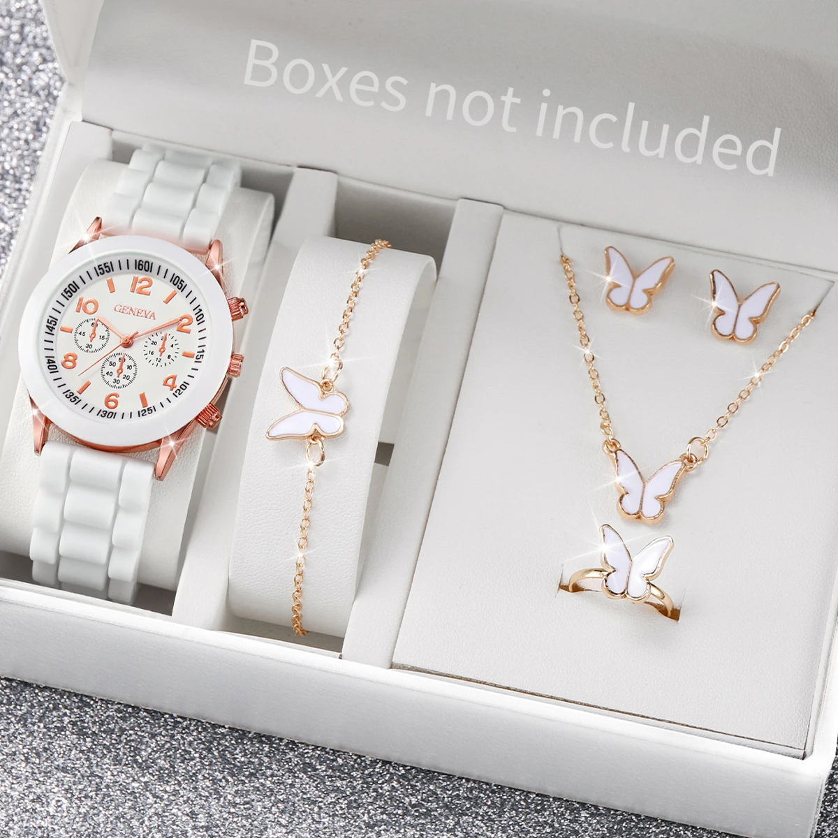 5/6PCS Fashion Women Watches C - Jewelry Watches For Ladies 评论和价格