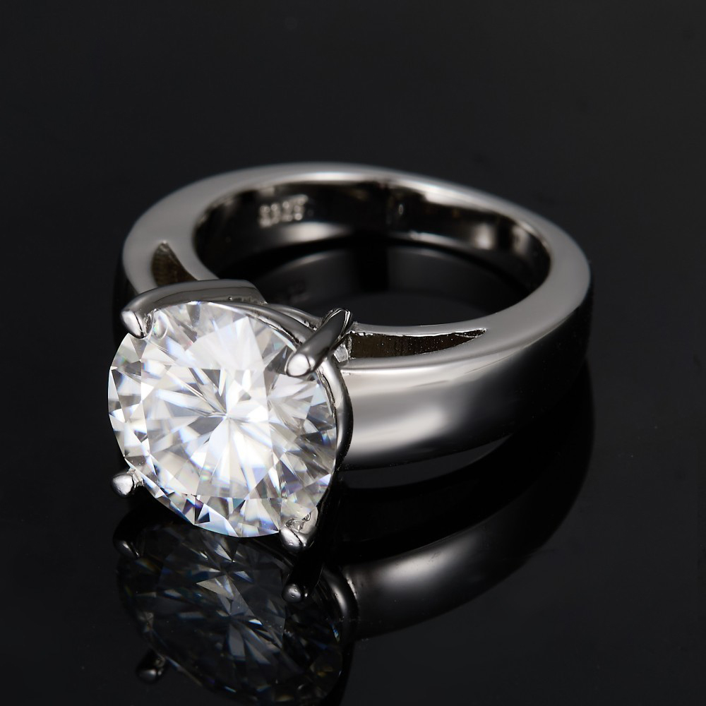 2 Carat D Color Moissanite Dia - Moissanite Ring 评论和价格