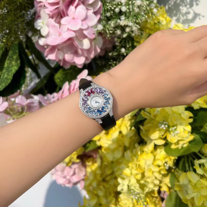 Luxury Colorful Women's Watch  - Jewels In Quartz Watches 评论和价格