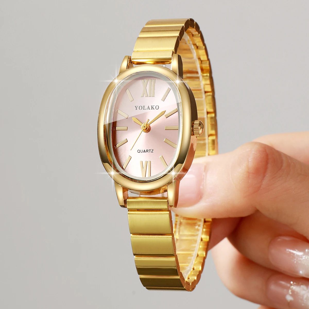 Elegant Pink Dial Women Watch  - Jewelry Watches Women 评论和价格
