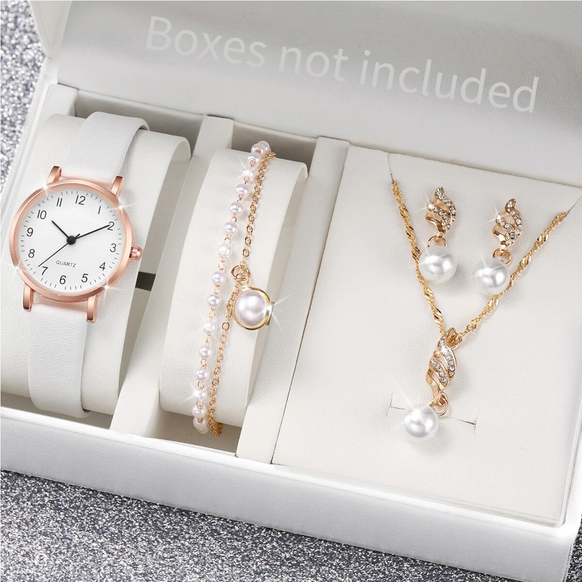 Women Rose Gold Pearl Jewelry  - Jewelry Watches For Ladies 评论和价格